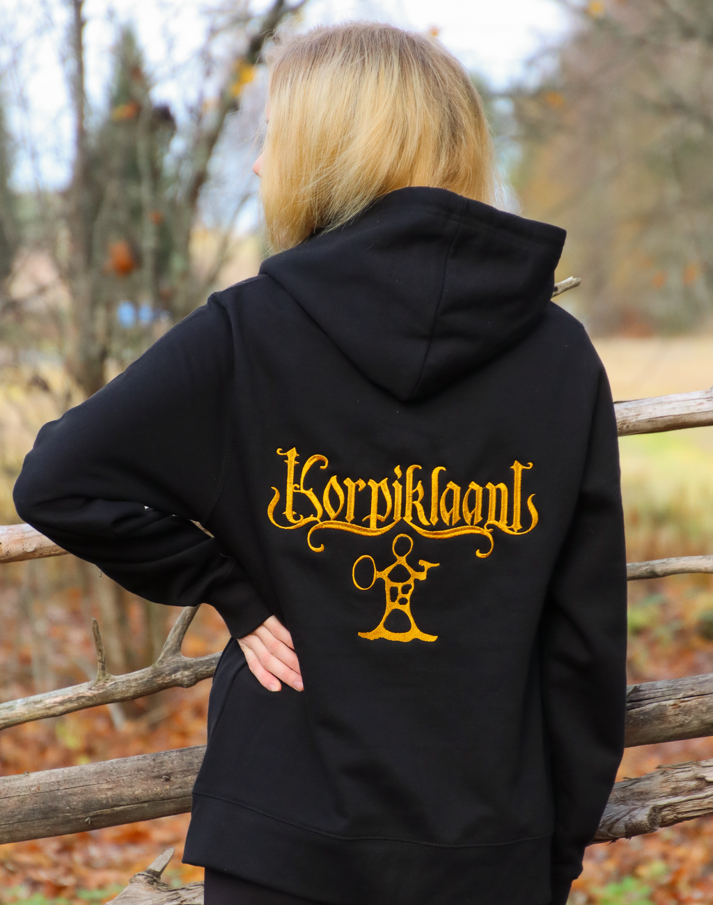 Kultainen logo - vetoketjuhuppari