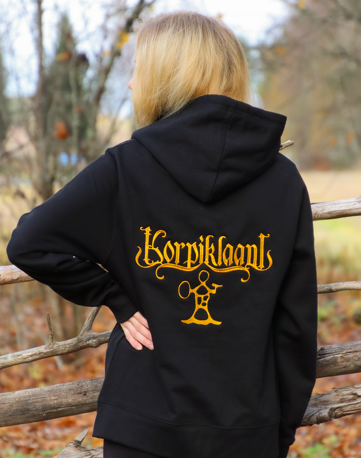 Kultainen logo - vetoketjuhuppari